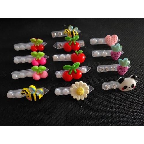 2019 Pet Dog Hair Clip Hair Accessories Pet Hair Clip Pearl Frog Clip Teddy Yorkshire Maltese 20pcs/lot