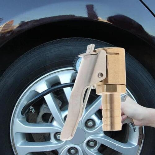 6mm 8mm Brass Chuck Clip Car Tire Inflatable Air Pump Nozzle Connector For Compressor Tyre Tire Auto Valve Inflator Parts T9J3