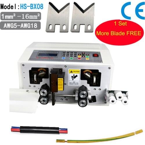 Automatic Computer Multicore Wire Stripping Machine Sheathed Cable Cutting Stripping Machine with 1SET More Blade