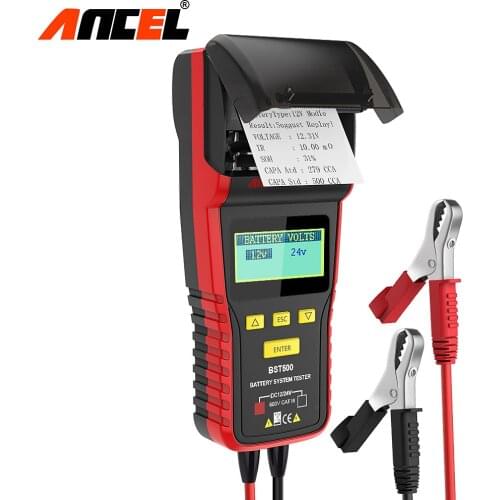 Ancel BST500 Auto Battery Analyzer Tool 12V 24V Volt Charging System Professional Car Batteries Tester Automotivo Diagnostic