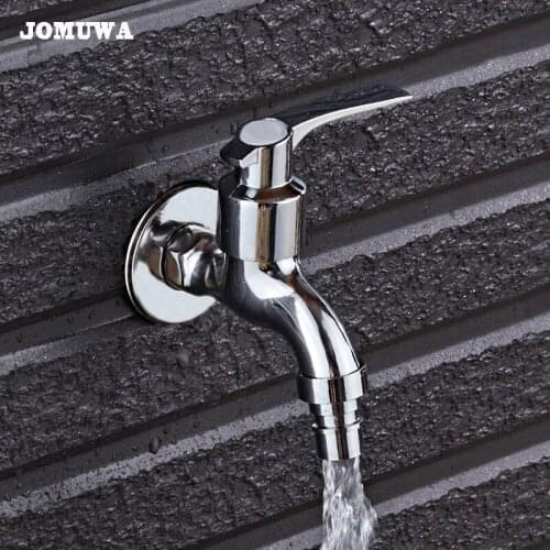 Free shipping outdoor garden tap Brass washing machine faucets,single cold inwall garden fast on tap