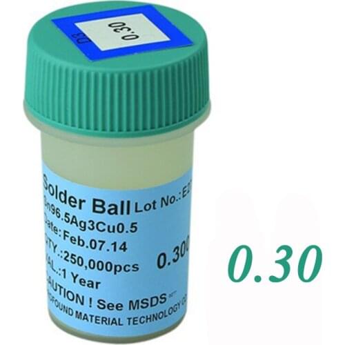 Lead-free 250k 0.3mm Solder Balls High Quality BGA Reballing Soldering Balls