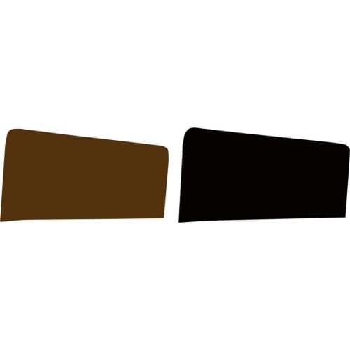 2pcs Bed Headboard Slipcover Stretch Dustproof Slip Cover,1.5m Black/Coffee