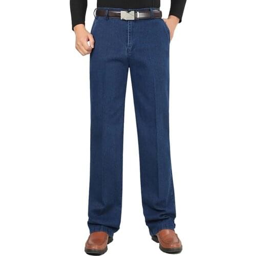 Big Size New Stretch Slim Fit Mens Jeans Designer High Quality Classic Denim Pants Summer Baggy Jeans Men Fashion Elasticity