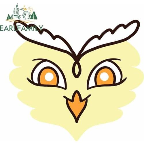 EARLFAMILY 13cm x 11.9cm For Owl Fine Car Stickers DIY Graphics Decal Car Styling Waterproof Custom Printing Decoration
