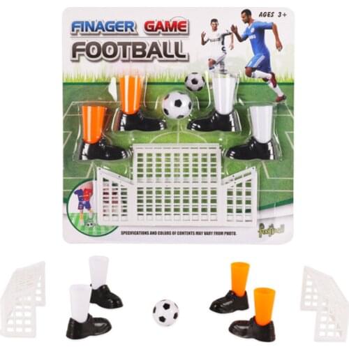 Soccer Game Finger Toy Footballs Match Toys Funny Finger Toys Table Game Set with Two Goals for Fans Club Party Gifts for Kid