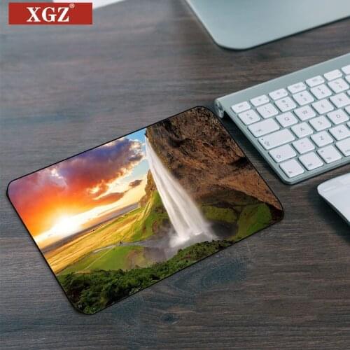 XGZ Green Hills and Green Water Gaming Rectangular Small Mouse Pad 220x180x2mm Comfortable and Simple Design Fast Mouse Pad Cs