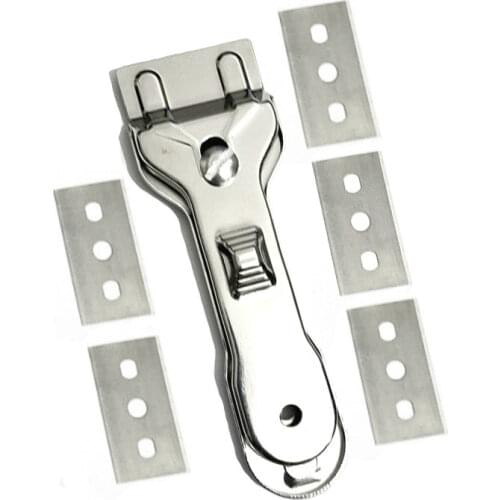 Multifunction Glass Ceramic Hob Scraper Cleaner Remover With 5pcs Spare Blades for Cleaning Oven Cooker Tools Utility Knife