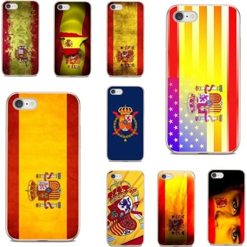 For Samsung Galaxy A9 A8 Star Lite A3 A5 A7 A6 Plus 2018 2015 2016 2017 Soft TPU Case Spanish-Eagle-ES-Spain-flag-Banner