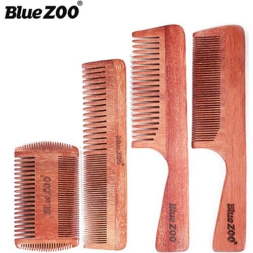 Natural Balsamo Beard Comb 4 sides Wide and Fine Teeth Combination Comb Hair and Beard COMB Grooming