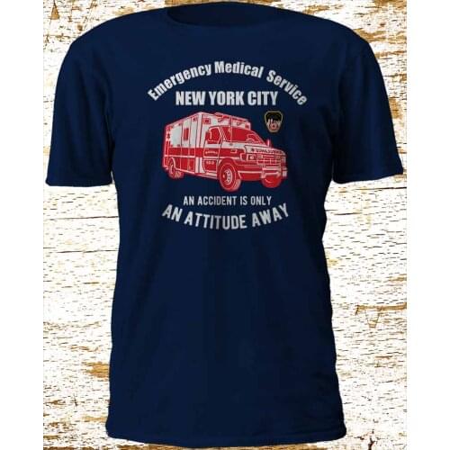 New Ems Emergency Medical Service York Fire Department 2020 New Fashion T-Shirt Short Sleeve Design Your Own T Shirt