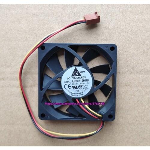 Original Delta 70*70*15mm 7cm cooling fan AFB0712HHB 12V 0.45A 3wires fan