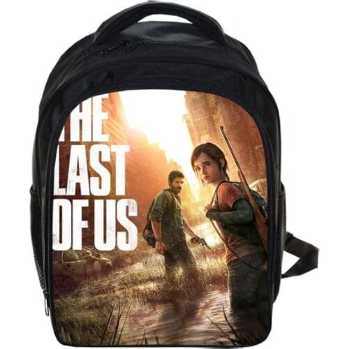 13 Inch The Last of Us Part 2 Backpack Cartoon Kindergarten Backpacks Boys Girls Children School Bags Kids Book Bag Gift