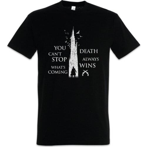 Death Always Wins. Dark Tower Sign Insignia Logo T-Shirt. Summer Cotton O-Neck Short Sleeve Mens T Shirt New S-3XL