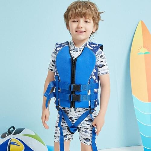 Children Buoyancy Life Vest Swimming Boating Drifting Surfing Safety Life Jacket Professional Adjustable Kids Summer Water Sport
