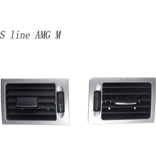 Car Styling Air Panel Outlet Back Air Vent Cover Stickers For Mercedes Benz C Class W204 C180 C200 Interior Auto Accessories LHD