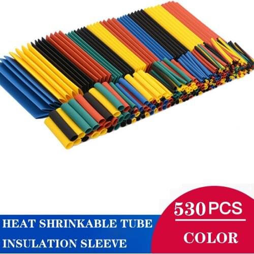 Heat-shrinkable polyolefin casing, sheath of 164/328/127 pieces of insulation, shrinkable heat cable, combination 2:1 casing