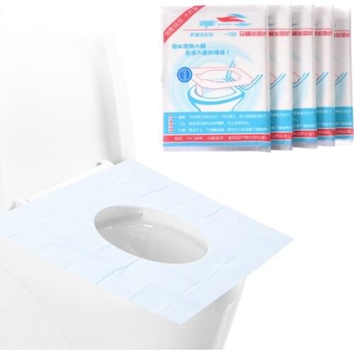 Universal Toilet WC Seat Cover Mat 100% Waterproof Paper Pad Bacteria-proof Cushion For Travel/Camping Bathroom Accessiories