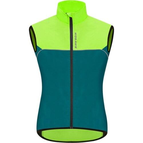 WOSAWE Running Hiking Bicycle Sleeveless Jersey Tops Quick Dry MTB Road Bike Bicycle Reflective Vest Windproof Lightweight