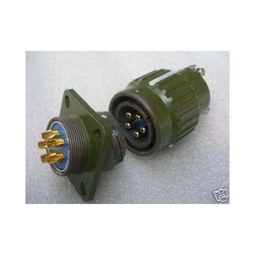 Military 5-Pin Twist Male & Female Connector Free shipping 20pcs