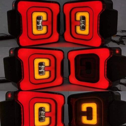 Smoke Black Led Tail Lights Plug and Play for Jeep for Wrangler JL 2018+ lantsun