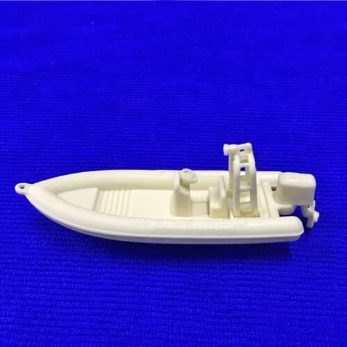 1pc Resin Storm Boat Length 80mm Assembly Simulation Nautical Boat Model Marine Decoration DIY Ship Handmade Speedboat Parts