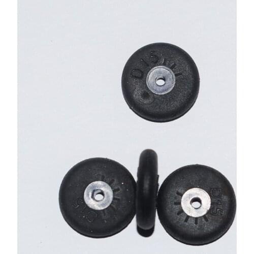 10/100pcs 2*15mm rubber wheels/rc car aircraft wheels/DIY Toy Accessories/Technology model parts/rc car robot/baby toys y152