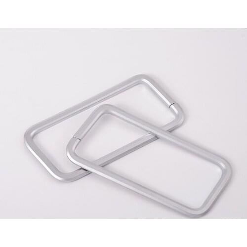 2Pcs For Land Rover Discovery 4 LR4 2010-2016 For Range Rover sport 2009-2013 ABS Chrome Car Safety Belt Decoration Frame Trim