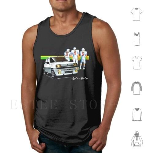 5 Turbo Tank Tops Vest Sleeveless Le Car Lecar 5 Five Hatchback Hot Hatch Boy Racer Gti Xr3 Alpine Gordini Compact