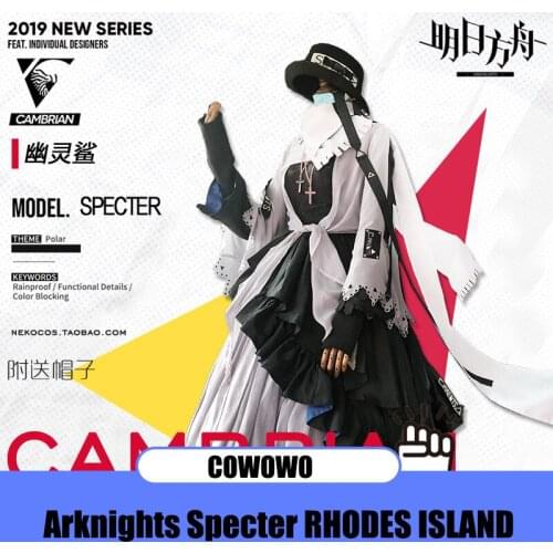 Anime! Arknights Specter RHODES ISLAND Battle Suit Gorgeous Dress Uniform Cosplay Costume Halloween Outfit Women Free Shipping
