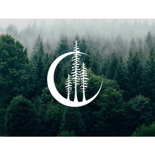 Car Door The Moon And Tree Car Sticker Car Stickers Auto Vinyl Car Sticker Car Accessories