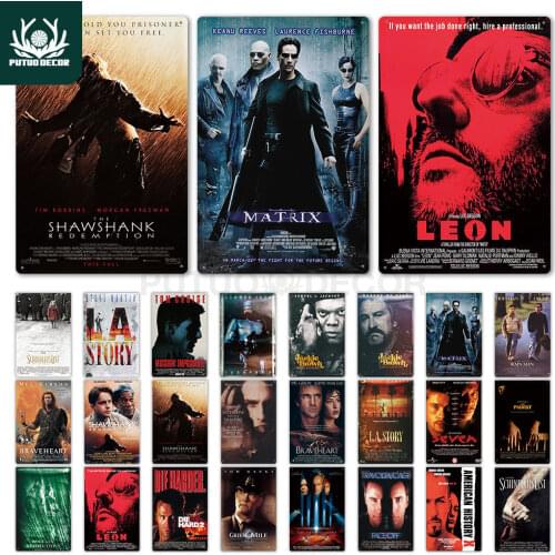 Putuo Decor Movie Metal Tin Sign Metal Poster Plaque Metal Vintage Poster Wall Decor for Bar Pub Club Man Cave Decorative Plate