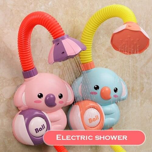 Baby Bath Toy Suction Cup Water Game Giraffe Crab Model Faucet Shower Water Spray Toys Bathroom Bath Shower Water Toy Kit Gifts