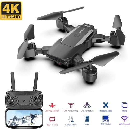 F84 RC Drone WiFi FPV Camera 4K HD Altitude Hold Foldable Drone Helicopter One-Key Return RC Quadcopter High Quality Dron Gifts