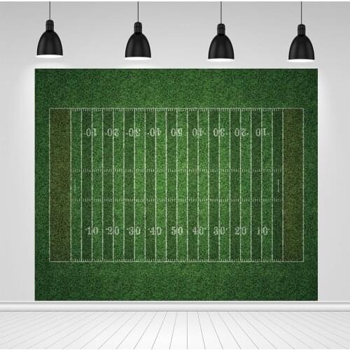 Scopiso Football Soccer Field Green Grassland Newborn Baby Shower Boy Birthday Photography Backdrops Photographic Background