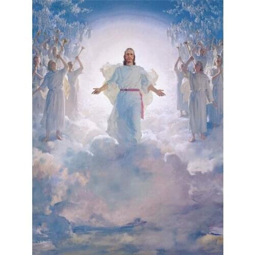 Oil Painting on Canvas Wall Art,Jesus Christ In Heaven