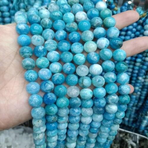 Round Natural Hemimorphite Stone Beads 4/6/8/10/12/14mm Loose Gem Stone Bead For Jewelry Making DIY Healing Energy Bracelet 15