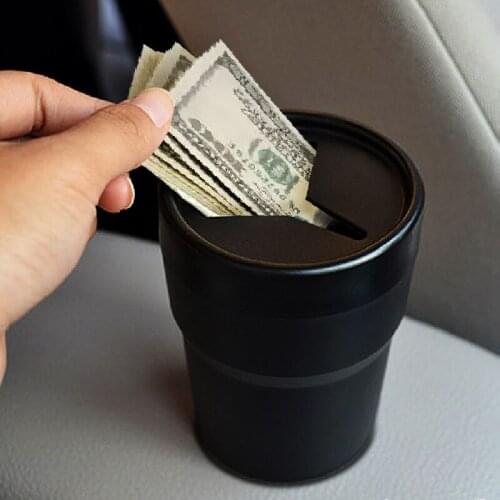 Multifunctional Car Mini Pen Tissue Coin Holder High Quality PP Silicone Box Trash Bin Container