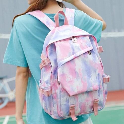 2021 New fashion Backpack Girls For Middle High School Students Shoulder Backpacks Kids Children Schoolbags Women Travel Bag