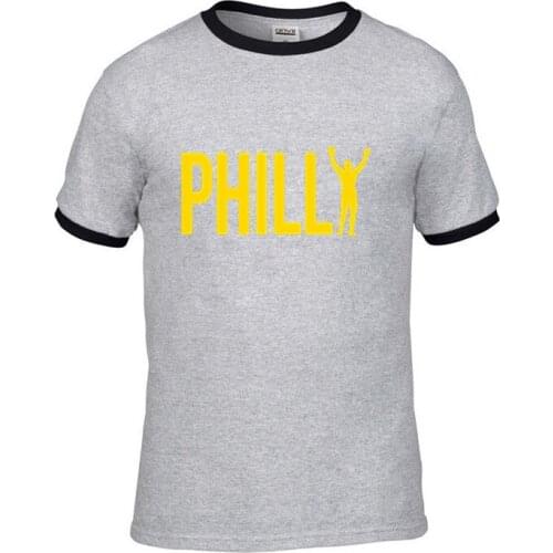 Men t-shirts t shirts tshirts Philly Rocky Balboa yellow Rock Xxxxxxl Funny Pearls Half Bags Running African Euro City Old Pink