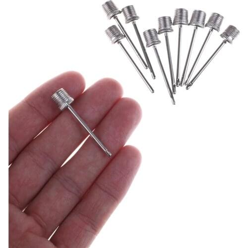 10pcs Inflating Needle Pin Nozzle Basketball Football Soccer Ball Air Pump Parts Hot