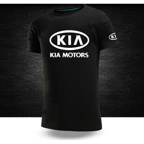 Summer 2021 New Fashion Kia Motors Mens T-Shirts Men T Shirts Sportswear T-Shirt Male Hip Hop T Shirt Applique Brand Tops Tee