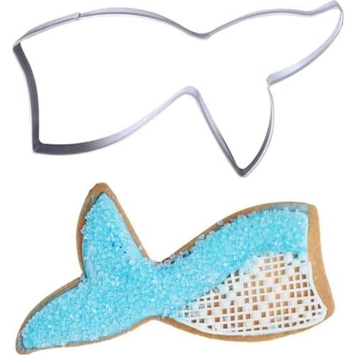 Ocean Series Tail Shaped Cookie Cutter For Biscuit Tool Pastry Cake Cutters Baking DIY Fondant Decorating Mold Steel O8W1