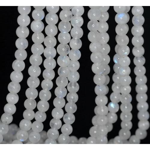 Wholesale Genuine Rainbow Moonstone beads,4mm 5mm 6mm 8mm 10mm 12mm Round Moon Stone Beads Jewelry Making,1 of 15" full strand