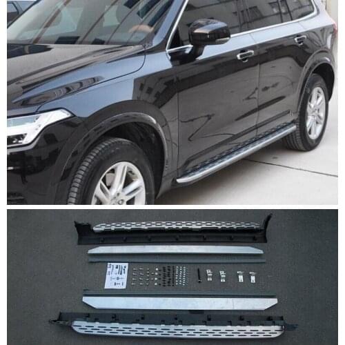 High quality Car Aluminum alloy Running Boards Side Step Bar Pedals Fits For VOLVO XC90 2015 2016 2017 2018 2019