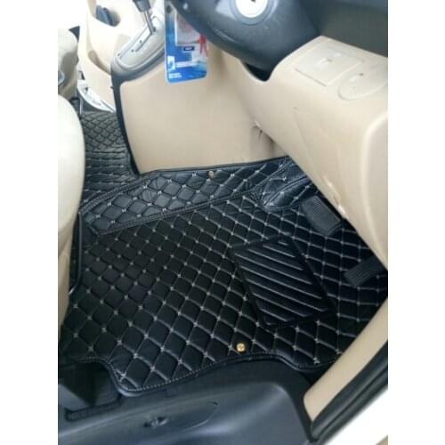 Custom full set car floor mats + trunk mat for Right Hand Drive Hyundai Grand Starex 8 9 seats 2019-2010 waterproof car carpets