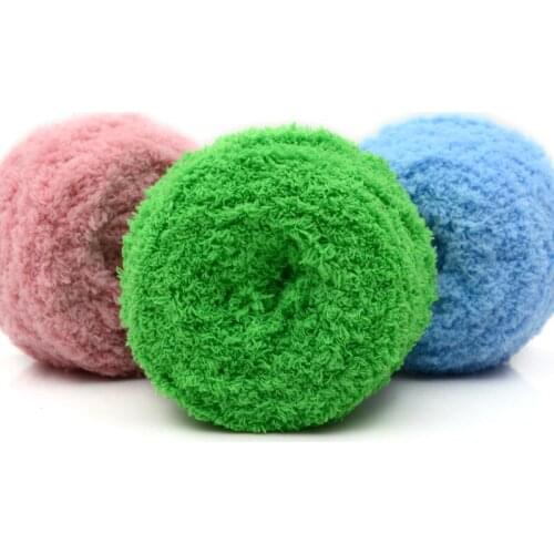 Coral Fleece Yarn 3 Strands Towel Line Cartoon Wool Scarf Line Thick Baby Childrens Wool Line Wholesale Knitting Special Offer