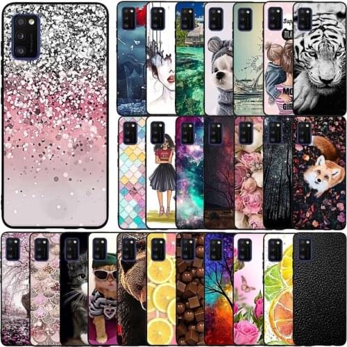 Silicone Case For Samsung Galaxy A41 Case Soft Tpu Phone Shell Cover For Samsung A41 Fundas Coque Etui Bumper Protective Cover
