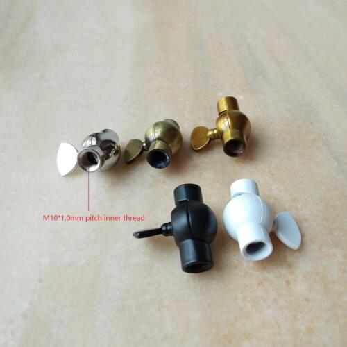 Green bronze/black/white/chrome M10 Universal Joint Universal connection head for connecting M10 tube lighting accessories DIY