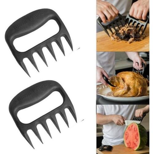 BBQ Fork Bear Claws Meat Forks Food Grade Manual Pull Meat Shred Pork Clamp Roasting Fork Clamp Roasting Fork Grill Accessories